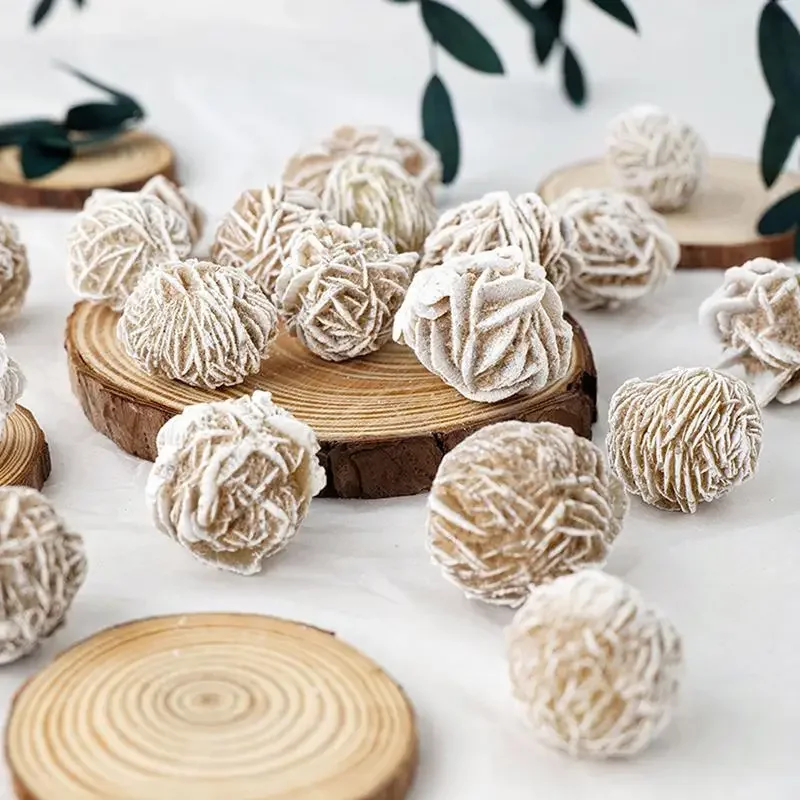 Desert Rose Selenite Stone Natural Quartzs Crystal Reiki Healing Gem Mineral Specimen Adenium Obesum Home Decor Ornament