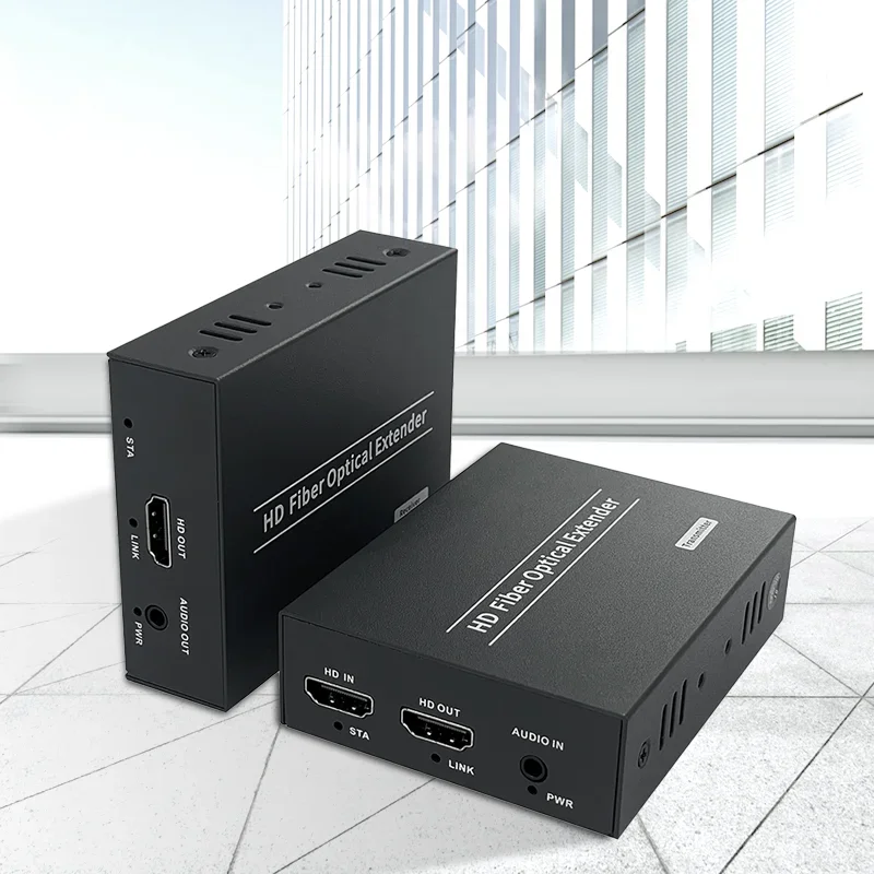 Fiber HDMI Extender Over Fiber Optic HDMI Extension 1080P@60Hz Full HD 20km Over Singlemode Fiber