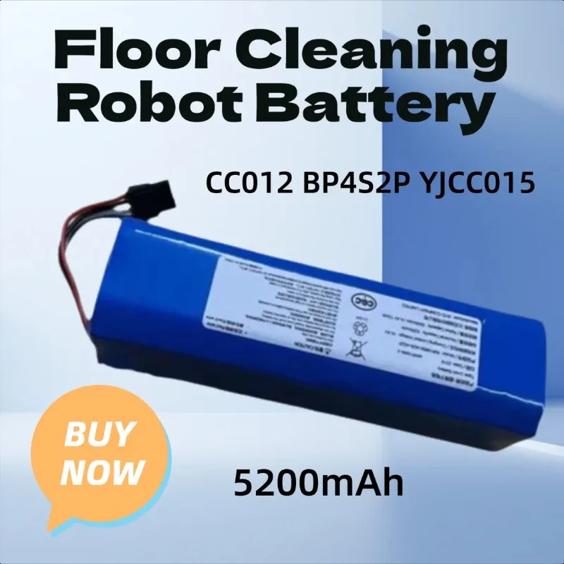 

5200mAh for YUNJING J3 Lithium Battery CC012 BP4S2P YJCC015 Floor Cleaning Robot Battery