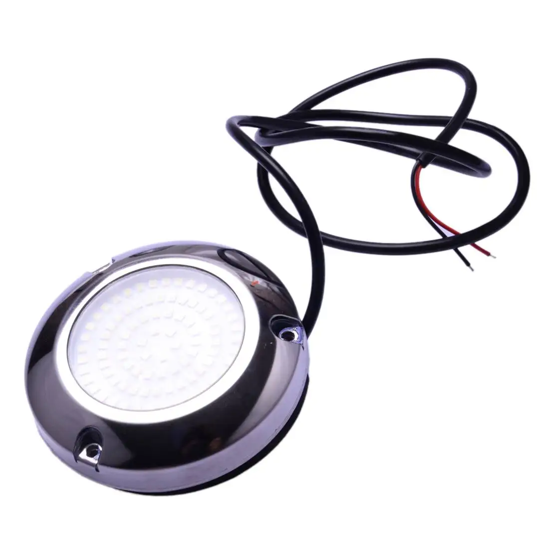 IP68 Stainless Steel Red Light 90LED Underwater Pontoon Marine Boat Camper trailer Caravan RV Transom Light