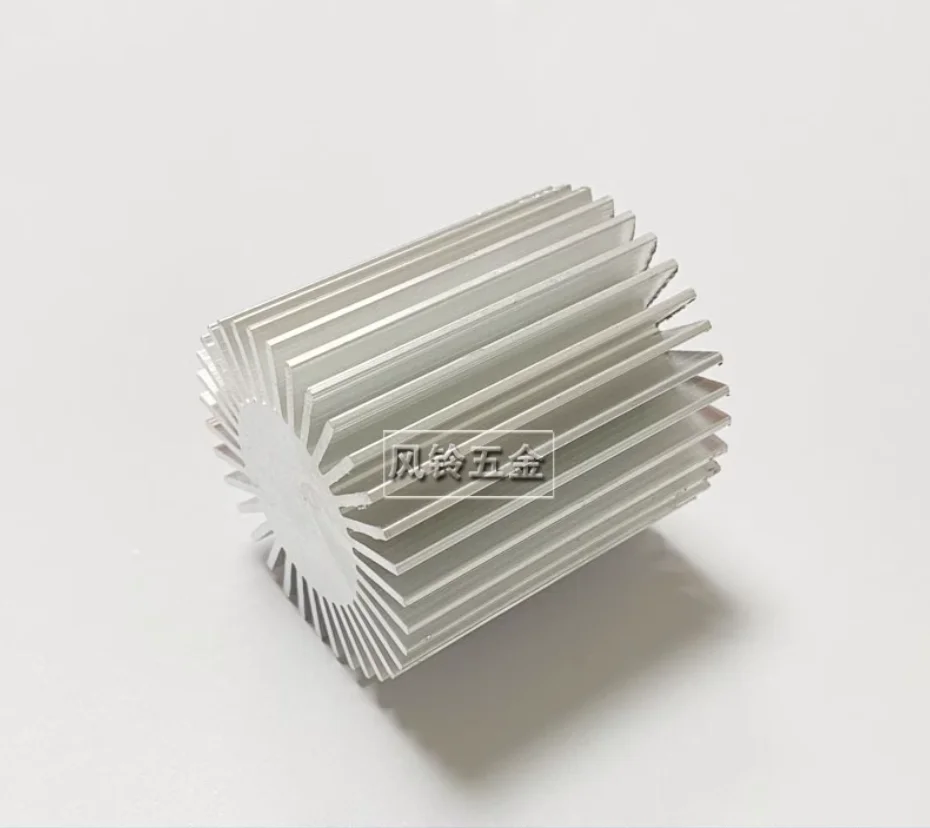 48*28*50 Round solid sunflower cooling aluminum sheet high power lighting led cooling aluminum profile custom Sunflower heatsink