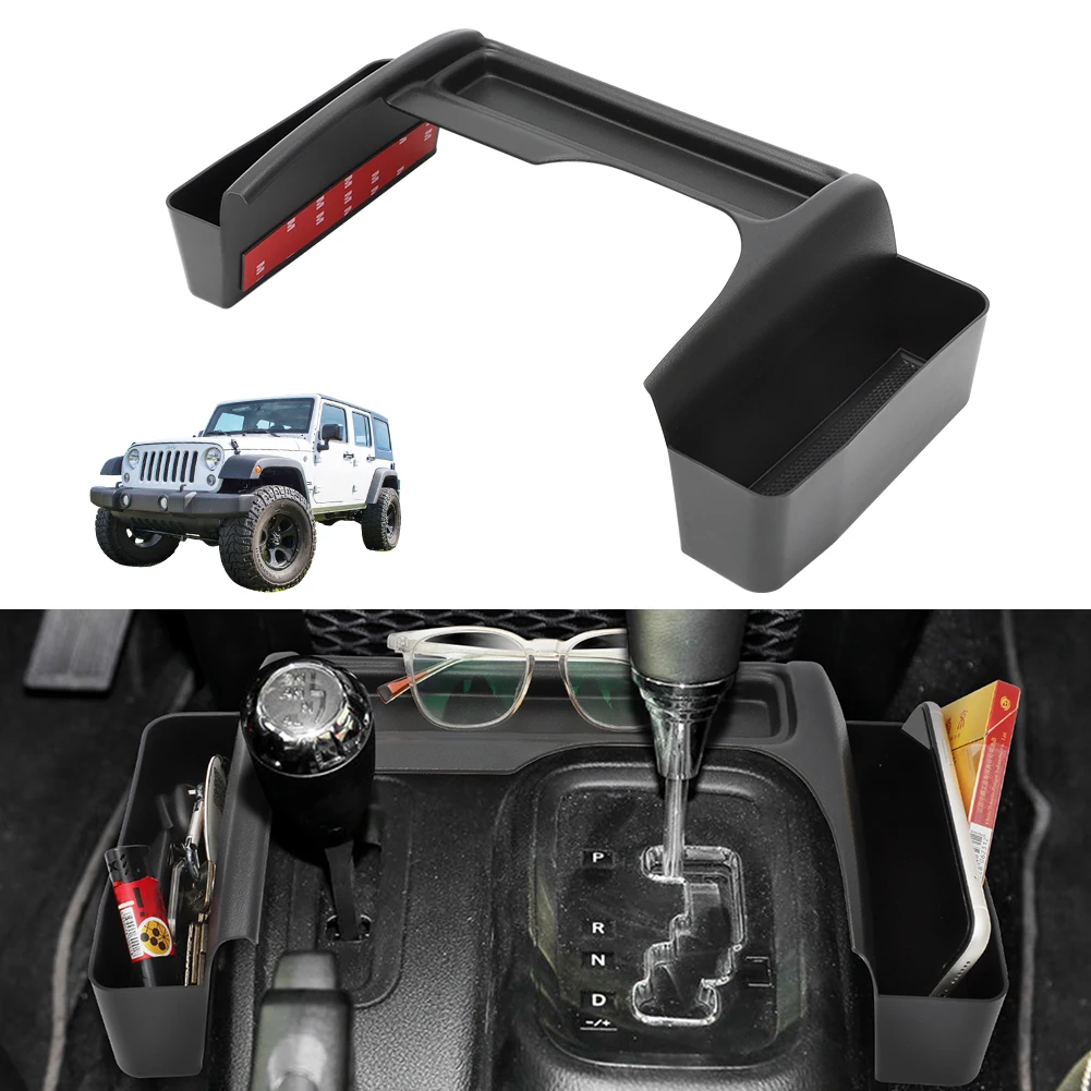 Für Jeep Wrangler JK 2011-2017Auto Getriebe Shift Seite Lagerung Box Verstauen Aufräumen Organizer Container Fall getriebe gaten lagerung box
