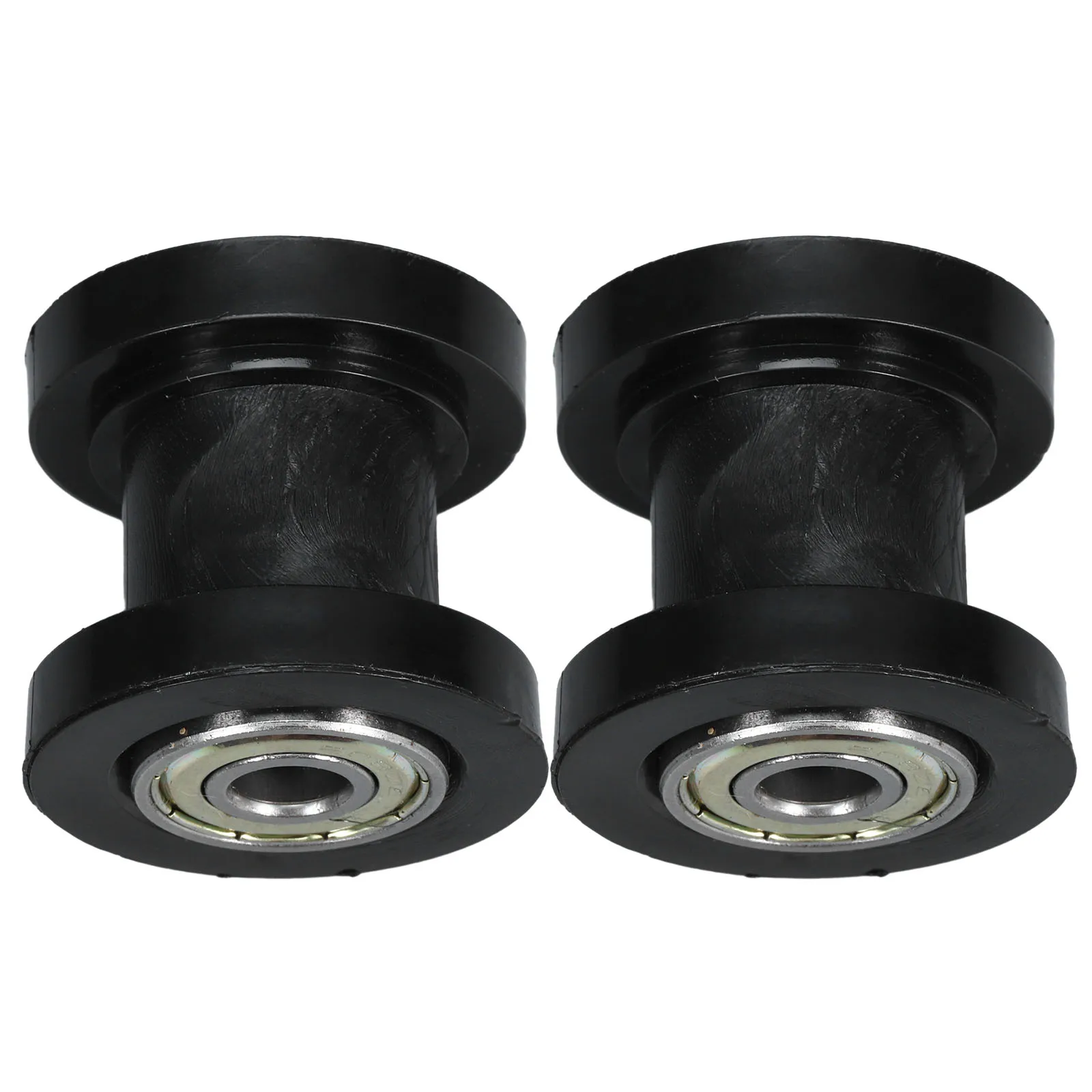 

2pcs Motorcycle Chain Tensioner Roller Durable Plastic Steel Anti-Slip Easy Install Chain Guide Wheel For Bike Enthusiasts