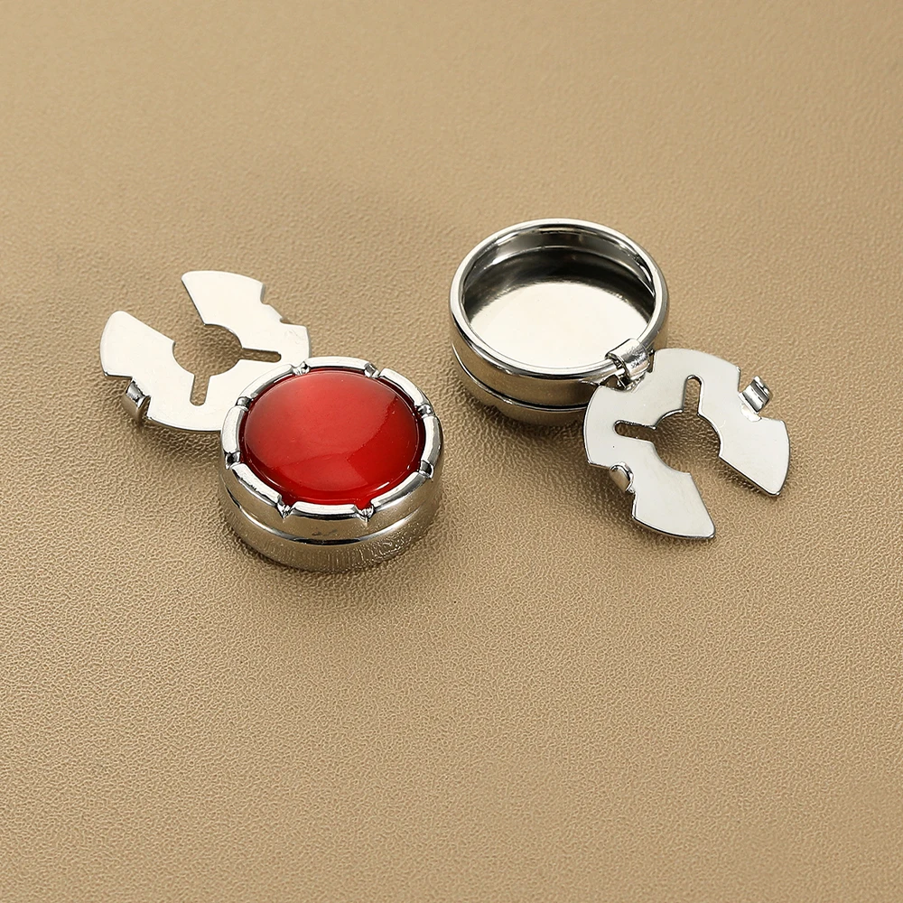 Lustiger 7-Farben-Opalknopf-Verschluss für Herren-Hemdschmuck – Detail 6