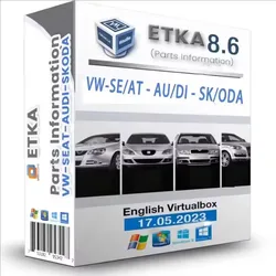 Latest ETKA 8.5+ ET KA 8.6 International English Virtualbox Image Updated 17.05.2023 Group Vehicles Electronic Parts Catalog 8.5