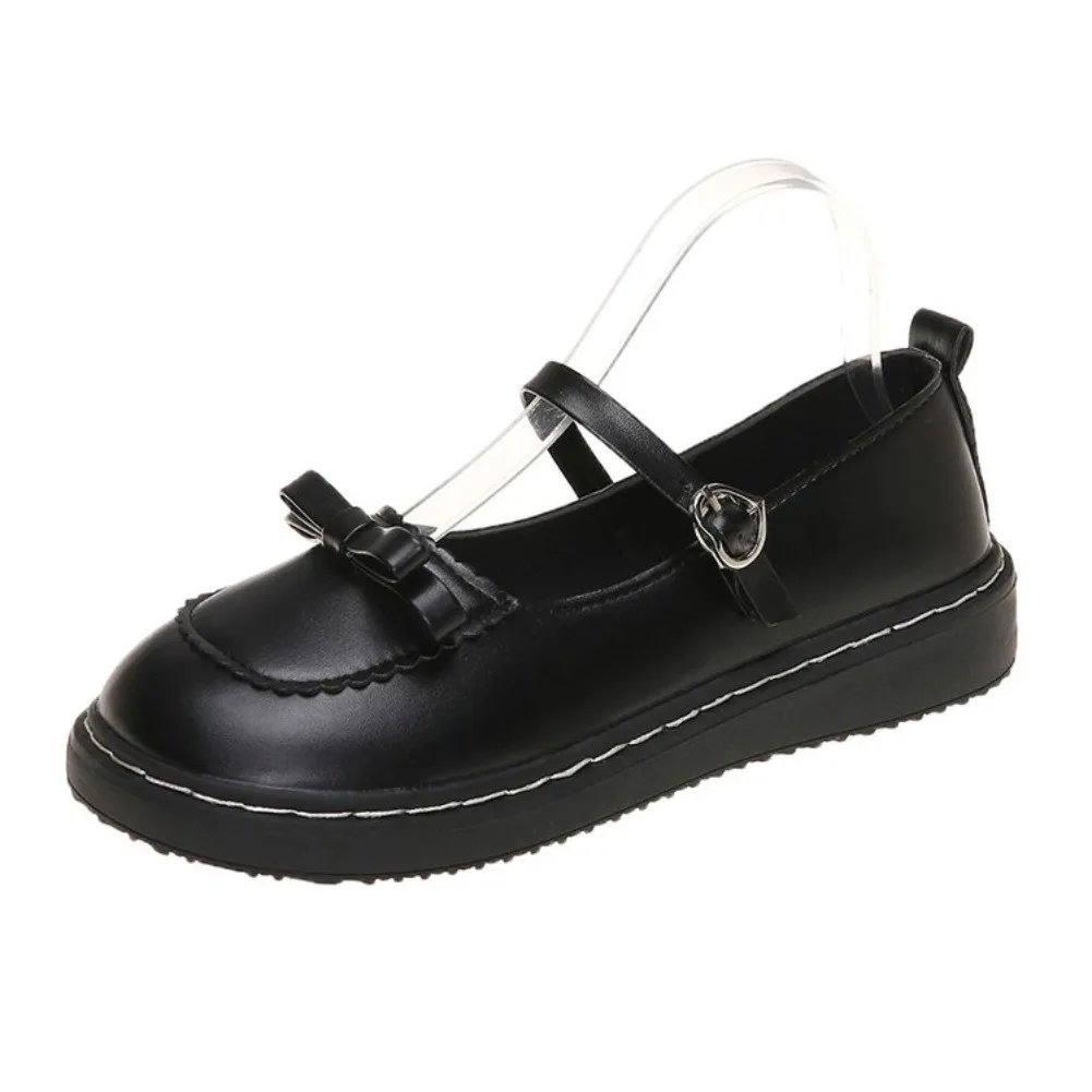 2026 Neue Frühlings-Lolita-Damen-Mary-Jane-Schuhe, schlichte, flache Schuhe mit runder Zehenpartie, Damen-Lederschuhe im schlichten Outdoor-College-Stil – Detail 12