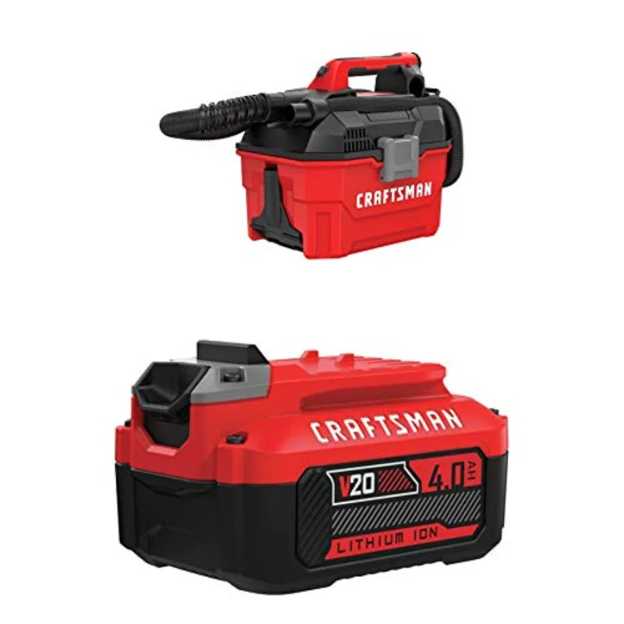 

Беспроводной пылесос V20 для влажной и сухой уборки, 2 галлона, с литий-ионным аккумулятором 4,0 Ач, зарядное устройство продается отдельно, CMCV002B и CMC