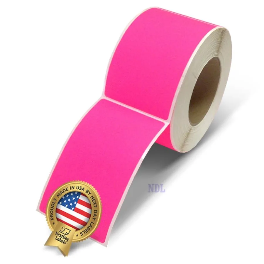 

500 Recgle Stickers 3" x 5" - Color Coding Labels Roll - Moving Labels for Boxes Colored Inventory Stickers for Packing Organiz