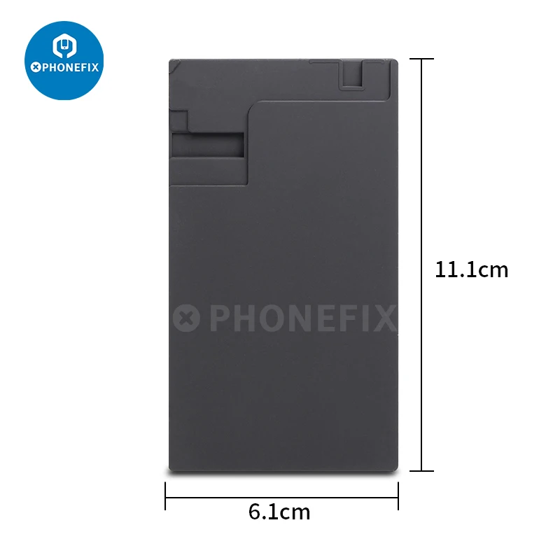 Non-folding Flex Cable Black Rubber Pad LCD Screen Alignment Mold OCA Laminating Mould Mat for iPhone 6 -13ProMax Screen Repair