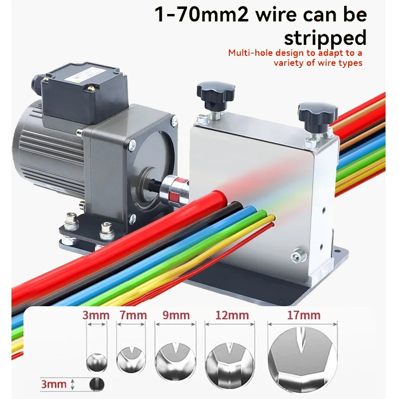 Commercial Wire Stripping Machine Waste Copper Cable Peeler Automatic  6 Hole Stripper Machines