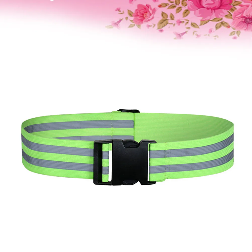 

Регулируемый светоотражающий пояс, высоковидимая защитная экипировка для бега, езды на велосипеде, ходьбы, светоотражение на 360 градусов, легкий вес