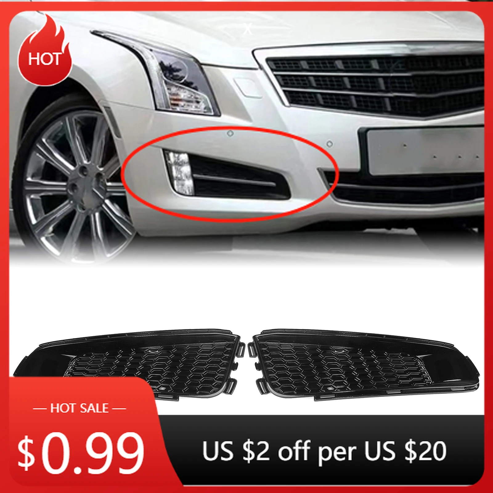 

Для Cadillac ATS 2013-2014 седан 4-дверный передний противотуманный фонарь, крышка лампы, решетка, бампер, боковое вентиляционное отверстие, впускная рамка, рамка, комплекты кузова