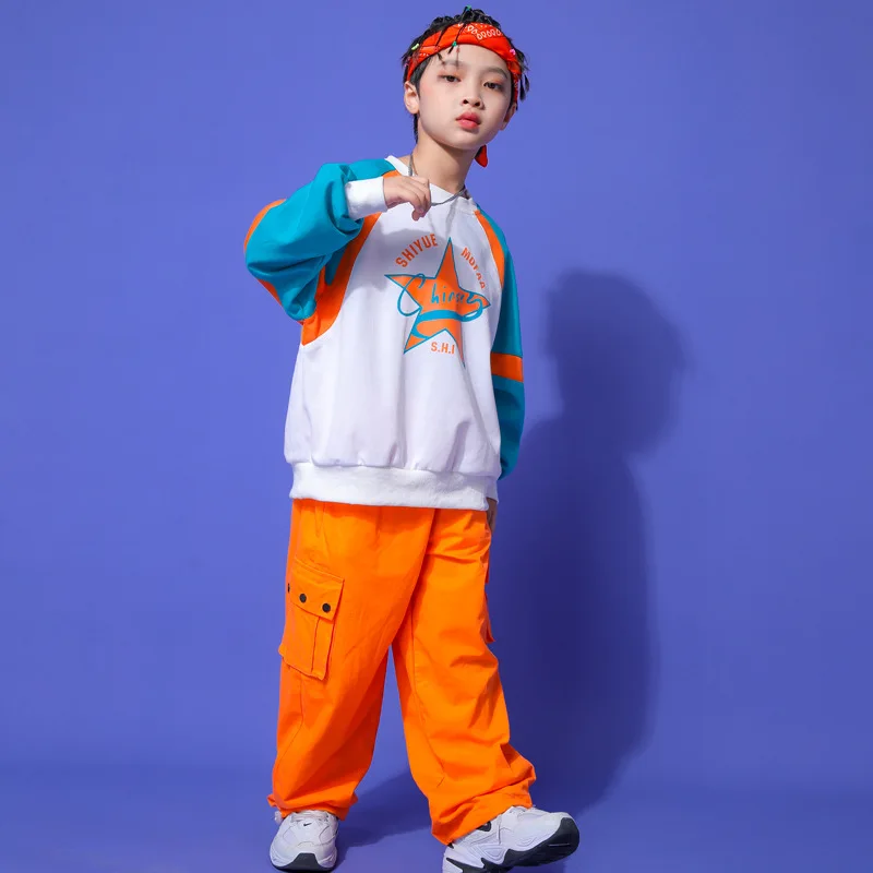 Hip-Hop-Street-Dance-Kostüme für Kinder, Spiele für Jungen und Grundschüler, Eröffnungszeremonie, erstklassiger Uniformanzug