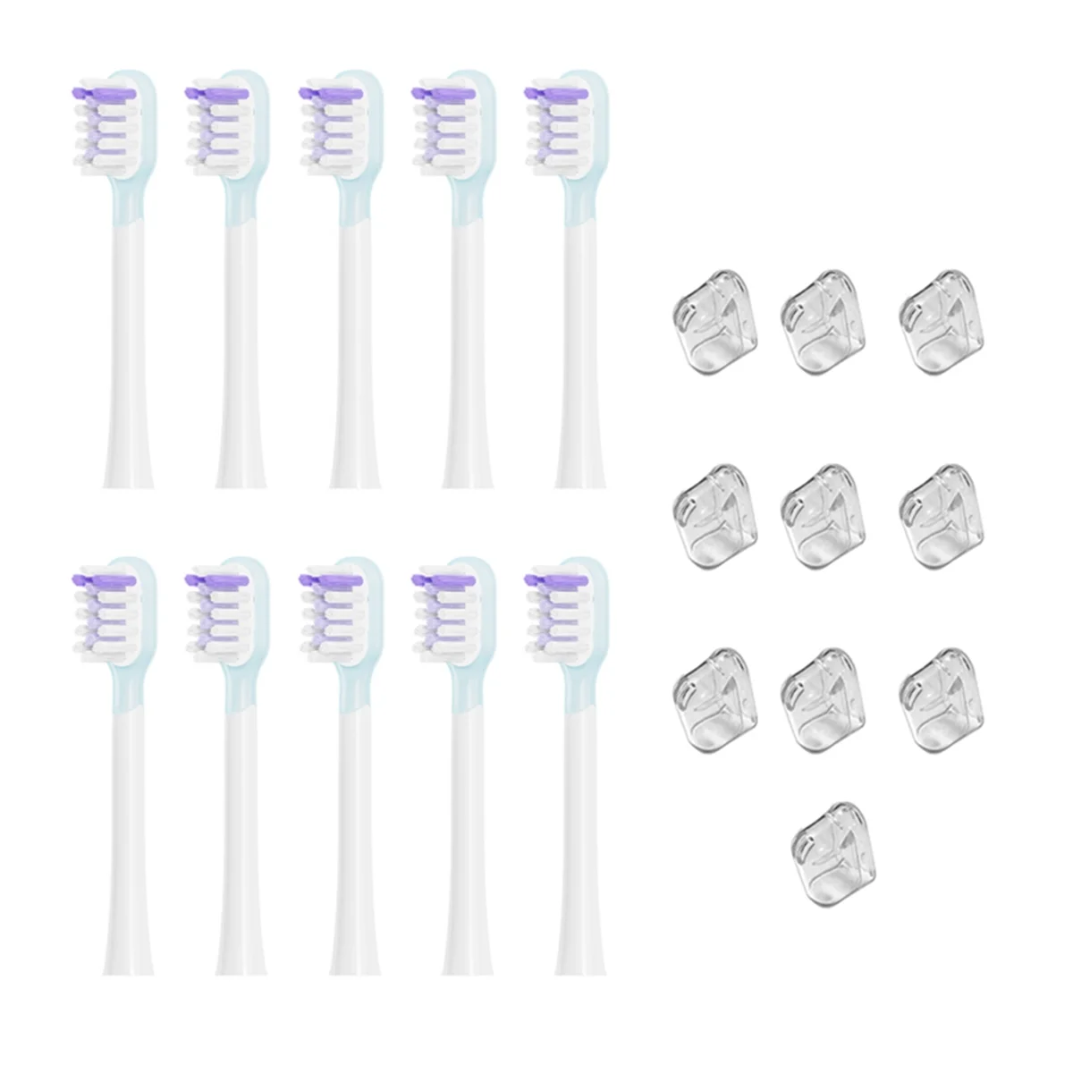 Têtes de brosse à dents électrique de rechange, gamme complète, version propre, style blanc brillant, convient pour Laifen