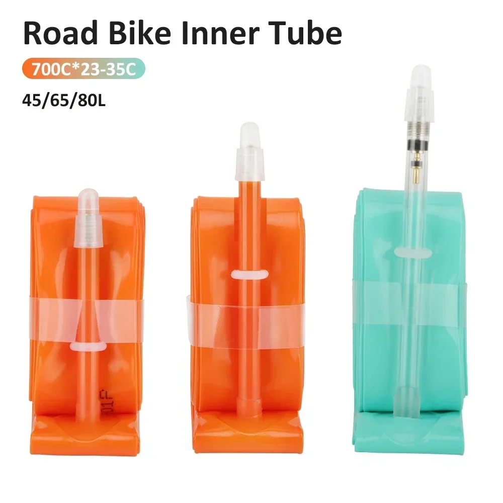 TPU Road Bike Inner Tube 700Cx23-25C 28 Inch Super Light Racing Bicycle Tyre Tube with Presta Valve 45/65/80