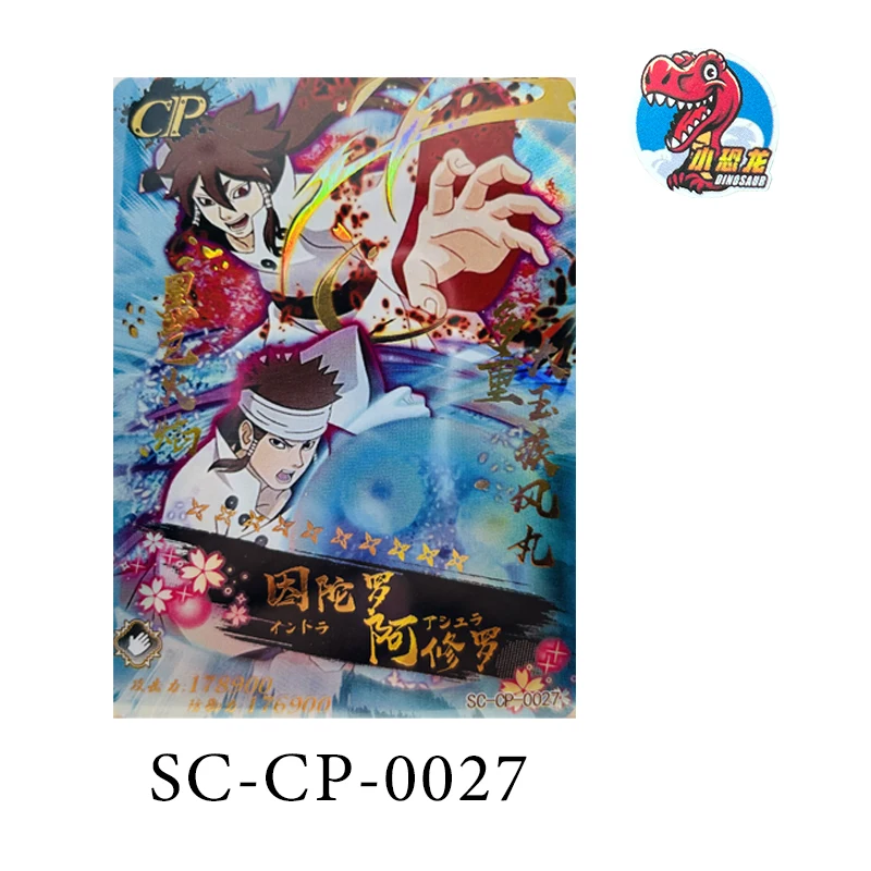 Little Dinosaur Card Naruto Will of Fire Anime Characters Uchiha Obito Cp-Series Collection Card Children\'s Toys Birthday Gift