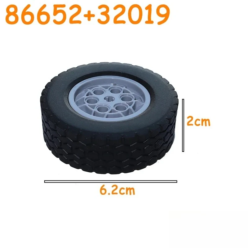 

Technical Tire Wheel Car Truck Wheels Hub Bricks MOC Motorcycle Tyre & Rim Building Blocks 56145 44309 86652 32019 15038 23798