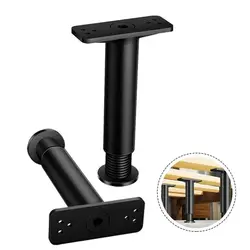 Black Telescopic Adjustable Bed Beam Support Furniture Leg Sofa Leg Bed Bottom