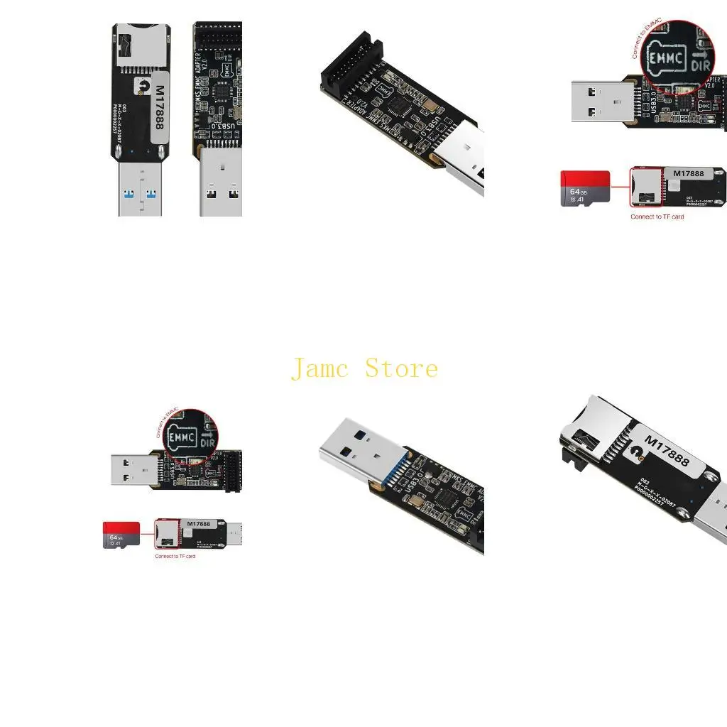 

LX0B USB3.0 аксессуар EMMC-ADAPTER V2 адаптер DIY основная плата управления программатор