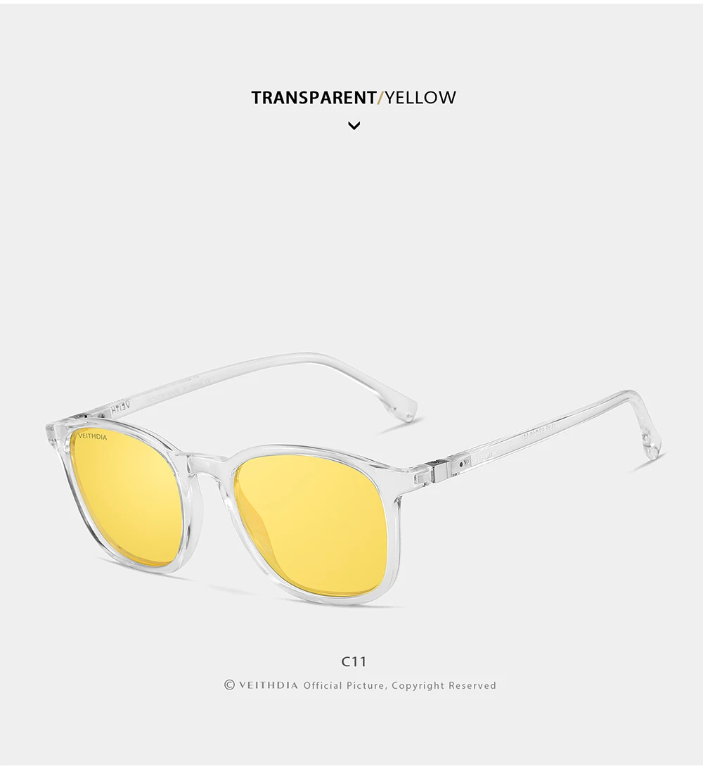 VEITHDIA Marke männer Sonnenbrille Retro TR90 Brillen Polarisierte Linse Vintage Brillen Männlich Fahren Sonnenbrille Für Frauen V7520 – Detail 24