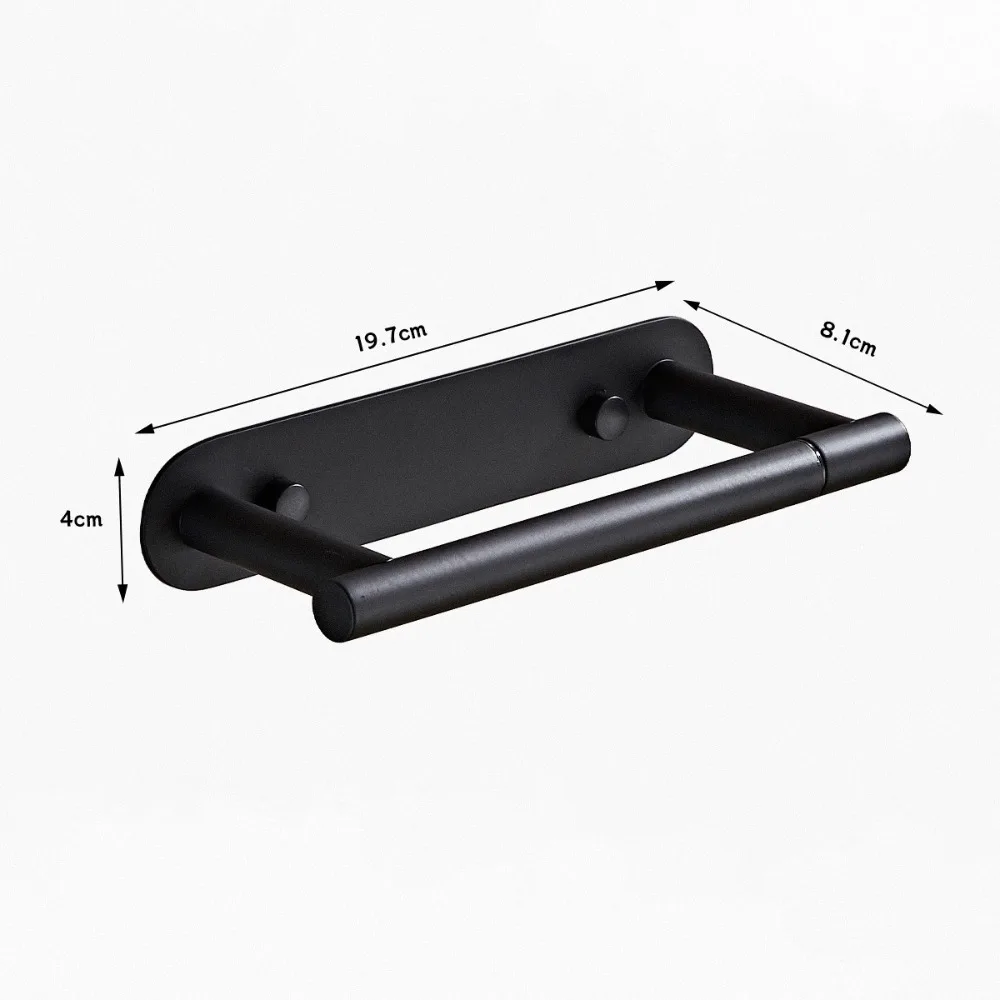 

Настенный держатель для туалетной бумаги Самоклеящийся держатель для туалетной бумаги из нержавеющей стали без сверления Экономия места Держатель для рулона салфеток RV