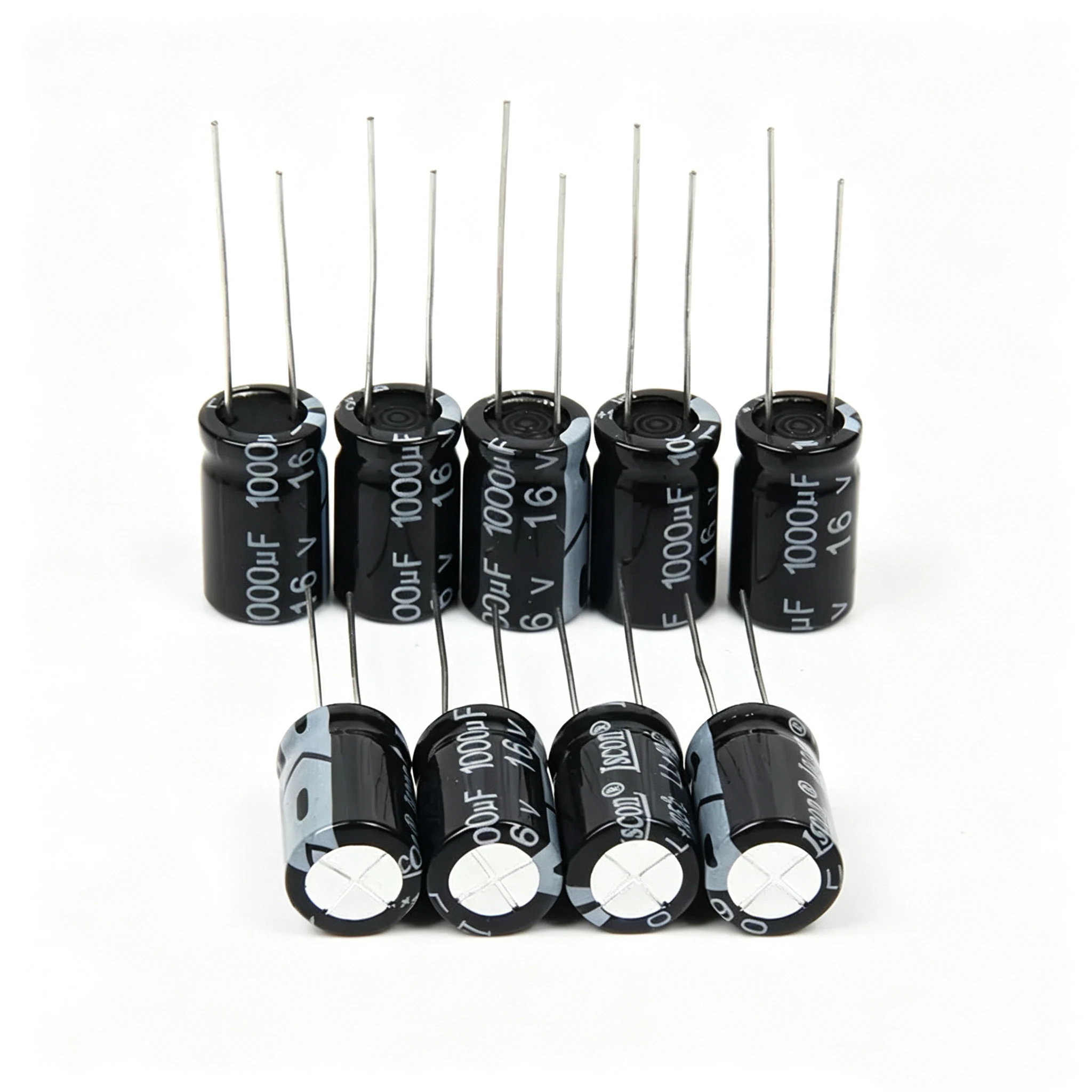 15pcs 1000uF 16V 10*16mm Electrolytic Capacitor 1000 uF MFD 16 Volt 0.39*x0.63in Aluminum Capacitors