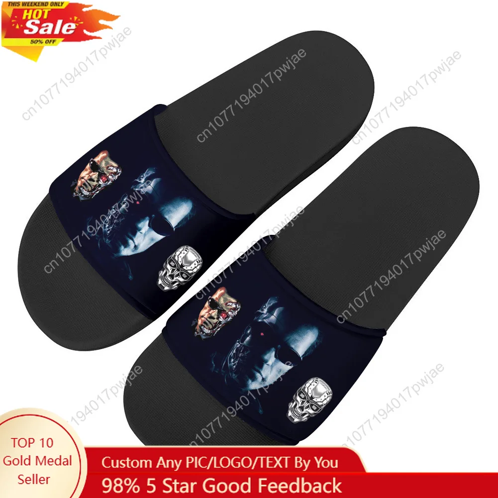 

Movie Terminator A-Arnold S-Schwarzenegger Slippers Mens Womens Home Water Shoes Customized slippers