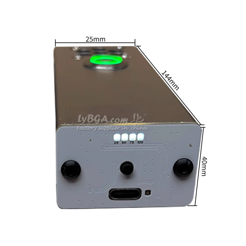 LY-40W-PLUS Portata di lavoro laser portatile 1 m Laser IPG portatile Laser personalizzato Repellente per zanzare L'accenditore laser può bruciare carta