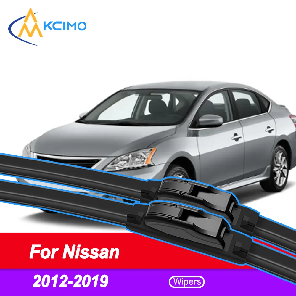 

2PCS HD Wiper Blades for Nissan Sentra B17 2012-2019 Nissan Sylphy Nissan Pulsar Dongfeng Ruiying Xuan EV Front Windshield