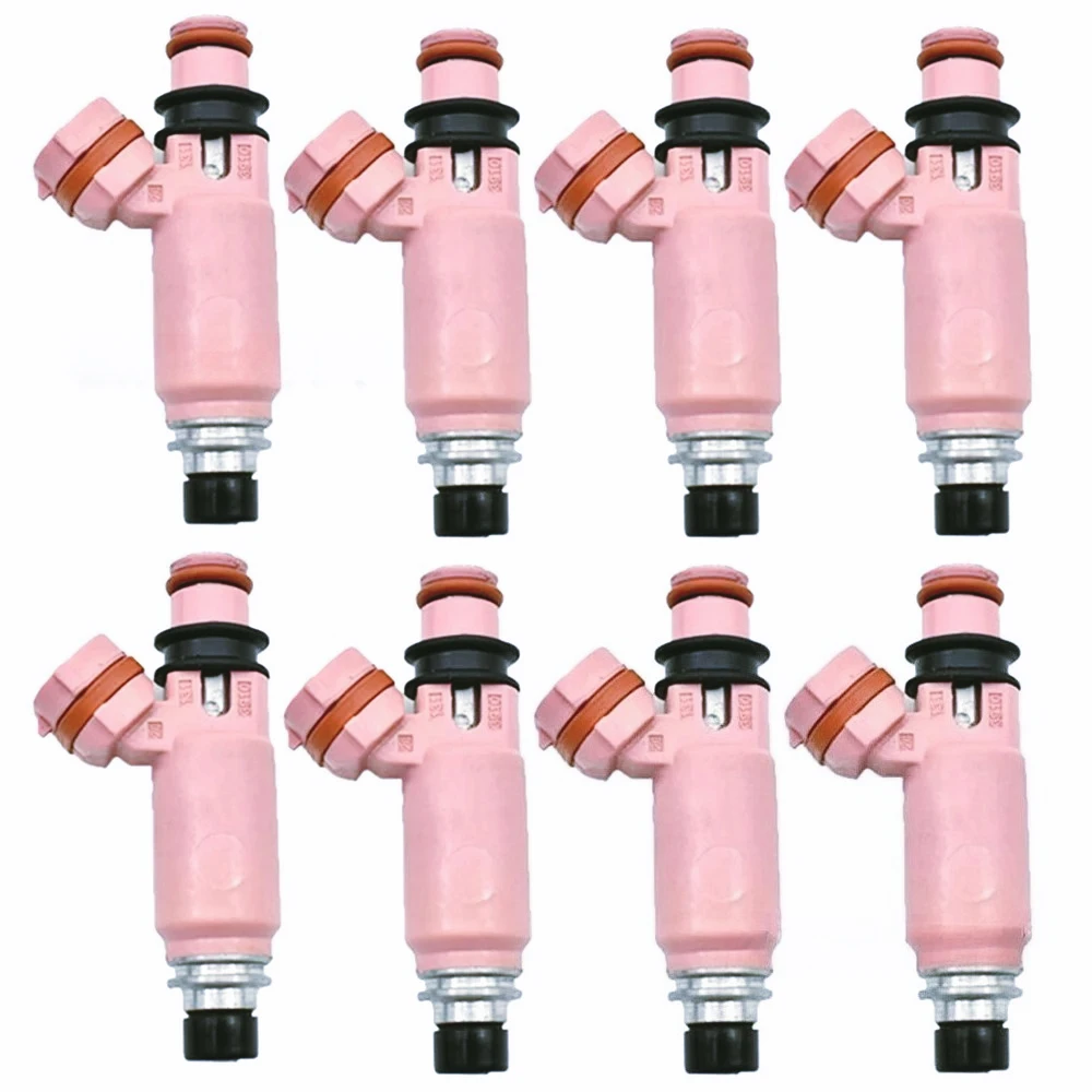 ZF-T Inyectores de combustible para Subaru Impreza, color rosa, 8piezas, 565cc, 16611-AA370, 16611AA370, 2002-2006, 16611AA510,