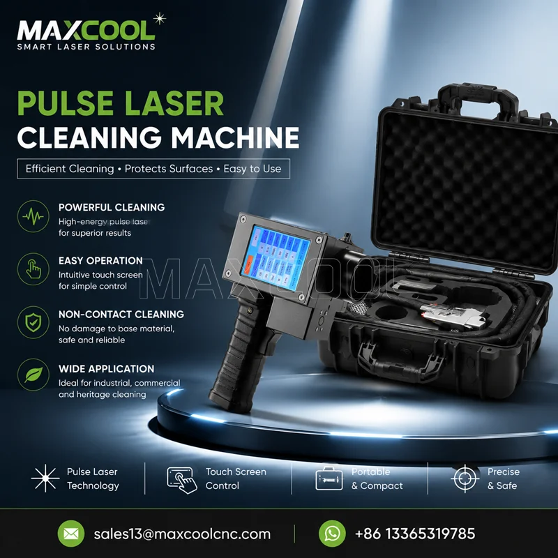 200W 300W 500W Mini Pulse Laser Cleaning Machine Suitcase Type Portable Laser Cleaner for Rust Removal Paint Stripping Metal