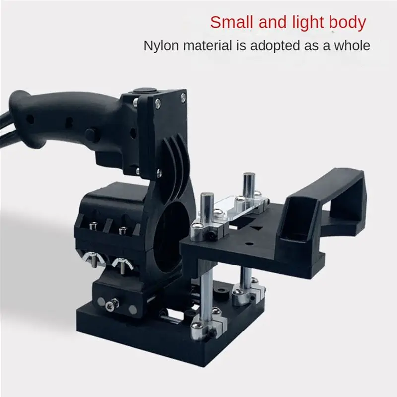 A98E-2-In-1 Invisible Fastener Opening Punching Locator Black Trimming Machine Cabinet Board Side Hole Fixture