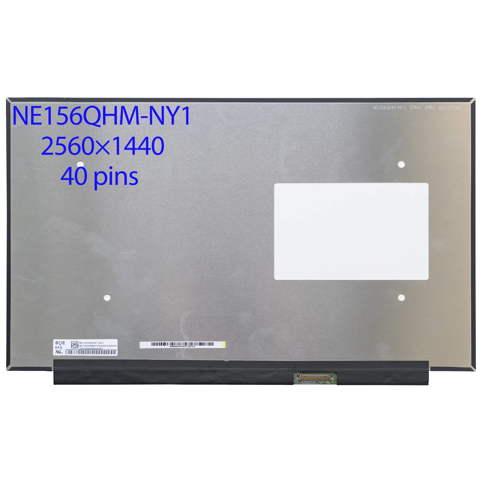 

NE156QHM-NY1 15.6 inch 2K 165Hz for ASUS FA506 FA507 FX516 FX517 Laptop LCD Screen 100%DCI-P3 2560x1440 165Hz 40pin eDP