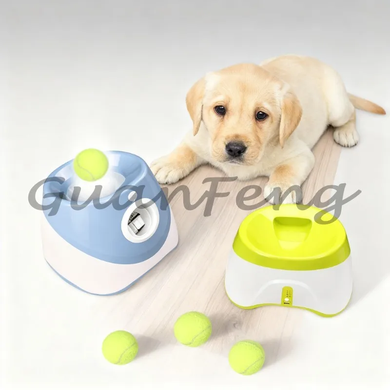 Automatic Pet Tennis Ball Launcher Outdoor Elastic Dog Ball Throwing Machine Interactive Dog Walking Toy
