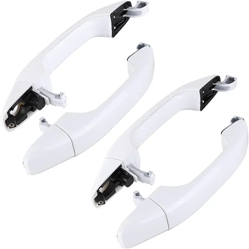 

Set of 4 White Door Handles Compatible for 14-18 Chevrolet Silverado GMC Sierra 22929464 22923605 13583894 13534897