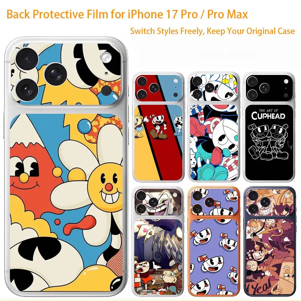 

Game C-Cuphea 3D Full Body Skin Decal for iPhone 17/Pro/Pro Max Color Rear Protective Sticker
