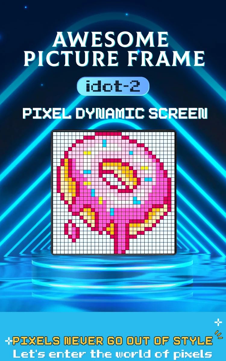 Pixel Screen Flexible Led Screen Mobile Phone Control Car Accessories LANTSUN IDOOT-2