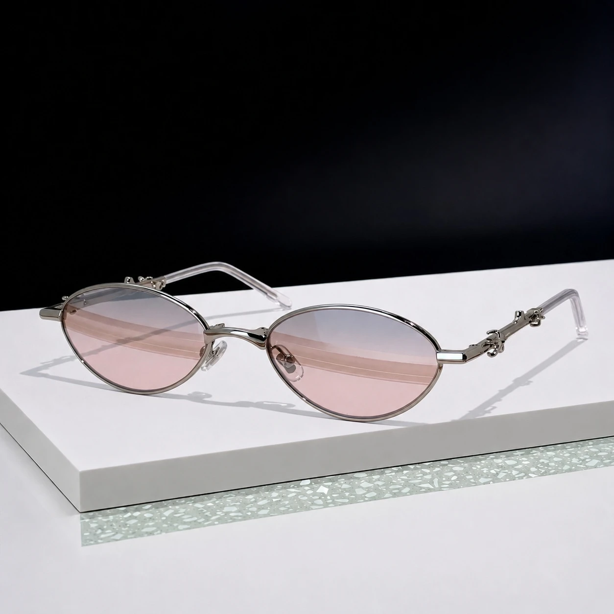 Fashion Aden Korea Designer Luxury Trendy Y2K Small Oval Foldable Optical Glasses Frame Ladies Lightweight Myopia Eyewear Frame