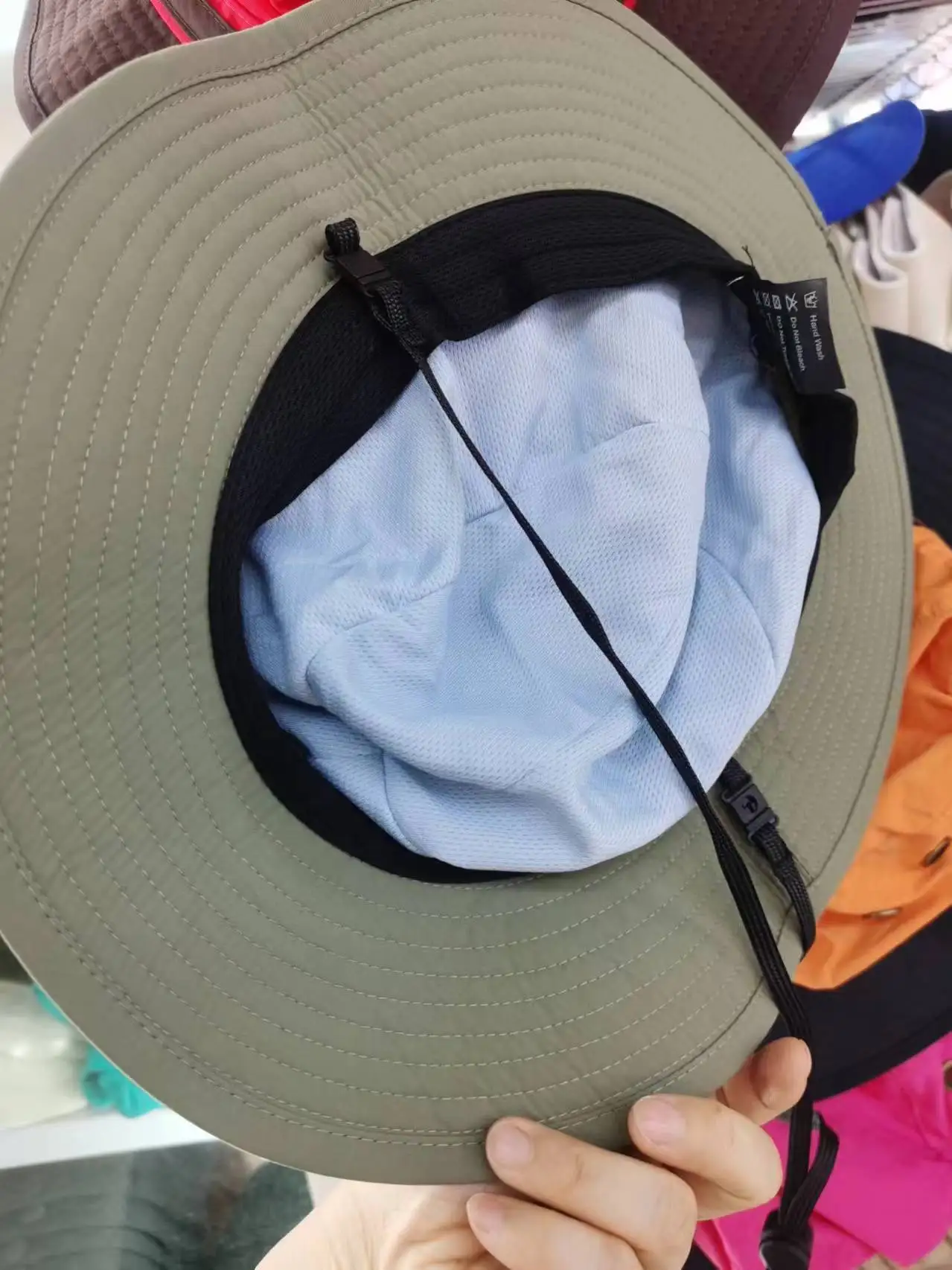 Summer 100% Nylon Kid\'s Bucket Hat for Child 52cm Hight Quality Fisherman Hat Wind Rope Beach Sun Hat 2-6 Ages boy Panama Hats