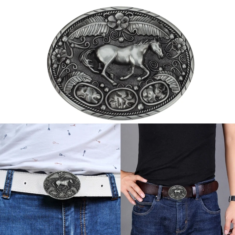 Vintage Metal Bull/Eagle Shape Belt Buckle Delicate Belt Buckle DIY Waistband Accessories Western Cowboy Rock Style