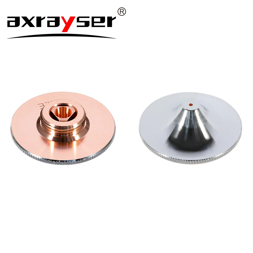 

High Speed Laser Nozzles D28 32mm M11 M14 Single Double Layer Chrome Plated for Raytools WSX HSG HANS Precitec Laser Head Parts