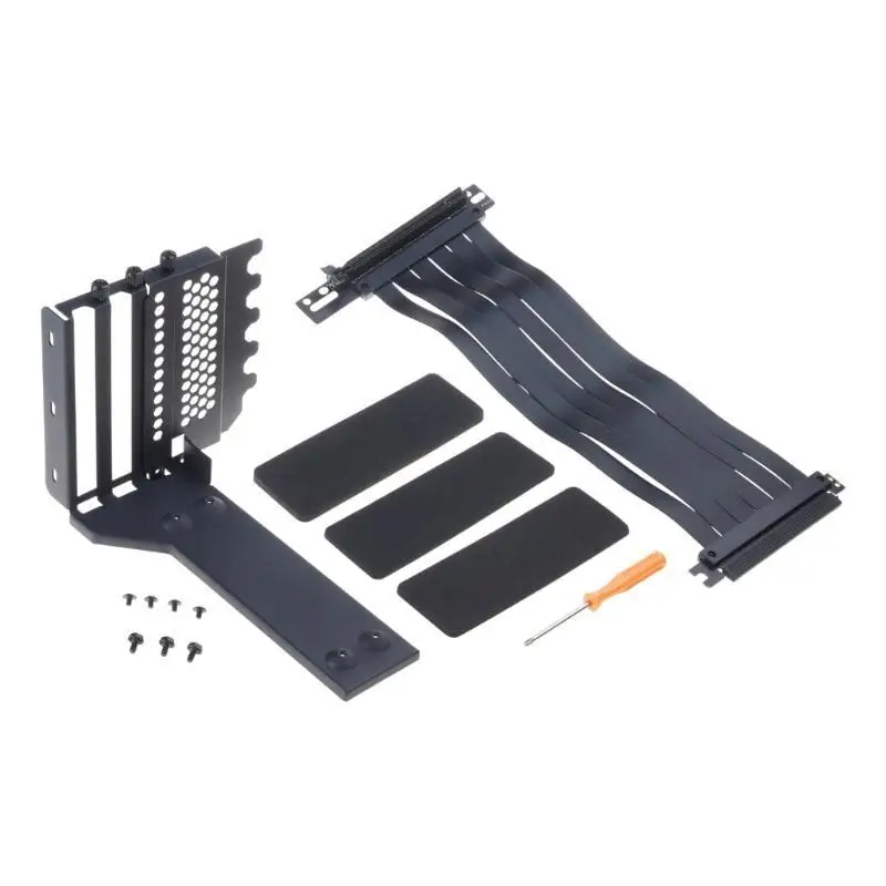 

652F Universal Vertical GPU Bracket Holder with PCIe X16 Gen4/3 Riser Cable 7PCI VGA 4090 GPU Mount