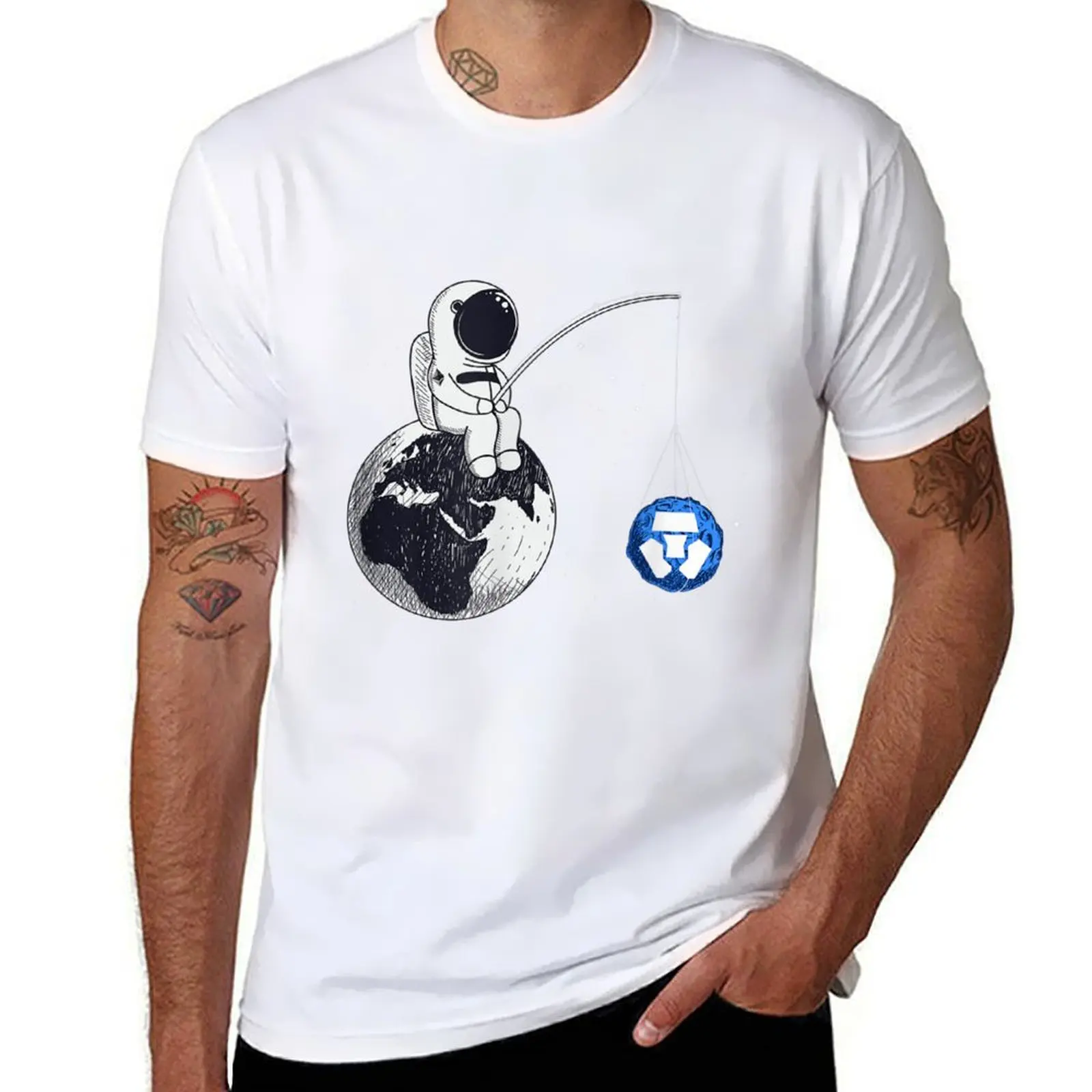 

Cronos cryptocurrency - Crypto.com Coin Cronos CRO Token T-Shirt funny t shirts man man t shirts cotton T-Shirt