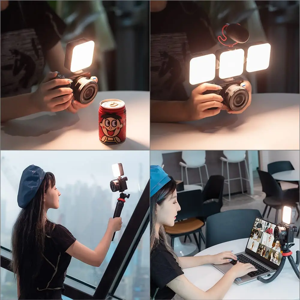 SmallRig P96 mini Video Light LED White Light Portable Pocket Lamp 2200mAh Rechargeable Can Mount on Camera Phone 3287B