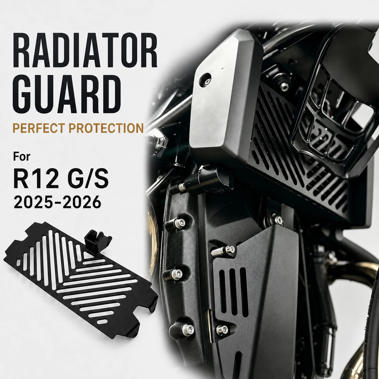 Motorcycle Accessories Engine Radiator Grille Guard Cover Protector Radiator Shield For R12 G/S R12GS R12 GS 2025 2026