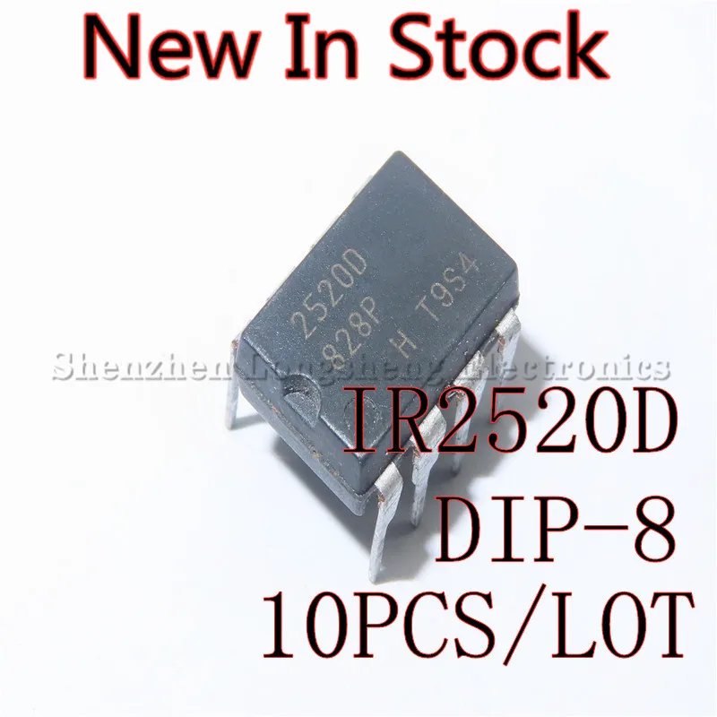 10PCS/LOT IR2520D 2520D IR2520DPBF DIP-8 Ballast Controller IC In Stock