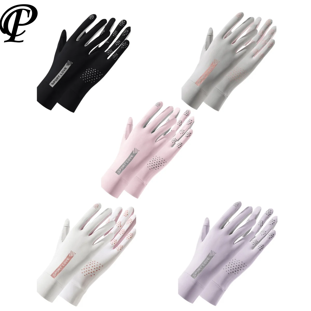 

Женские солнцезащитные перчатки для вождения мотоцикла, легкие дышащие ледяные эластичные ткани, анти-УФ-защита, уличные аксессуары для езды на велосипеде mtb