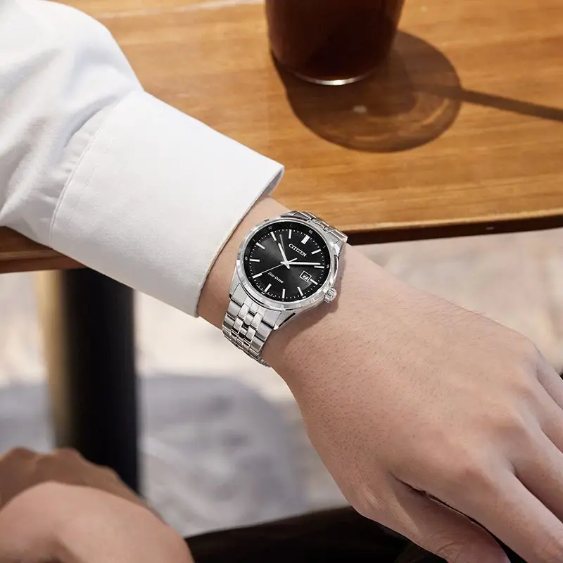 Citizen BM7560‑59E BM7560‑59L Solar Eco‑Drive Wrist Watch For Men Stainless Steel Band Sapphire Glass Male Business Dress Watch