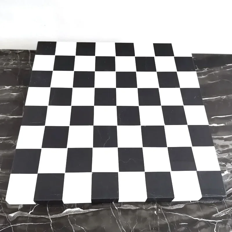 Natural marble chessboard decoration international Go board home life black and white splicing chessboard ornaments