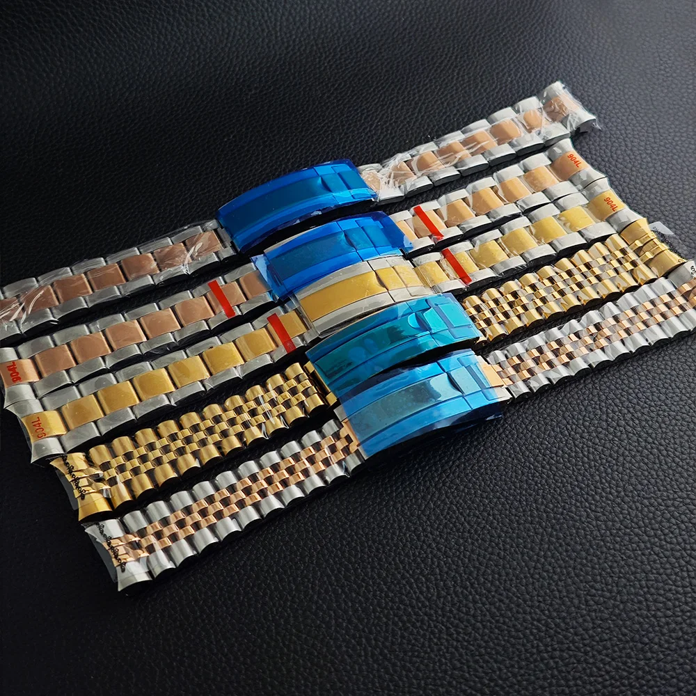 High Quality 316L Watch Sub Strap 20mm Gold/Rose Matching Watch/Case Replacement Bracelet Watch Accessories Watch chain